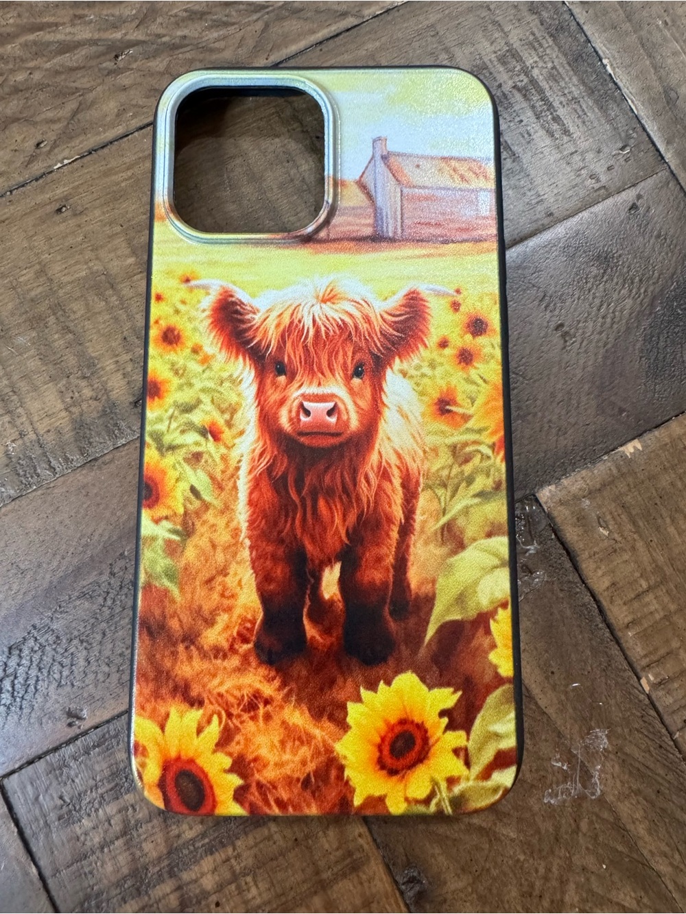 Sunflower Calf Phone Case - Bright Yellow & Brown